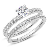 Photo of Kitana 2 ct tw. Lab Grown Diamond Round Solitaire Bridal Set 950 Platinum [BR5883P-L090]