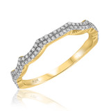 Photo of Ellen 1 1/10 Carat T.W. Diamond Heart Cluster Bridal Set 10K Yellow Gold [BT478YL]