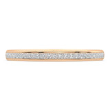 Photo of Trissa 1 1/2 CT. T.W. Diamond Princess Solitaire Bridal Set 14K Rose Gold [BT5022RL]
