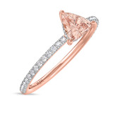 Photo of Fawn 1 3/8 Carat T.W. Morganite and Diamond Matching Bridal Ring Set 14K Rose Gold [BT5048RE-C000]