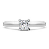 Photo of Trissa 1 1/2 CT. T.W. Diamond Princess Solitaire Bridal Set 14K White Gold [BT5022WE-H095]