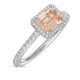 Photo of Madden 2 5/8 Carat T.W. Morganite and Diamond Matching Bridal Ring Set 950 Platinum [BT5049PE-C000]
