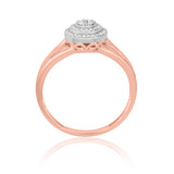 Photo of Sinead 1/2 CT. T.W. Diamond Round Cluster Bridal Set 10K Rose Gold [BT430RE-C000]