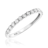 Photo of McKenzie 3 3/4 Carat T.W. Diamond Round Cluster Bridal Set 10K White Gold [BT437WL]