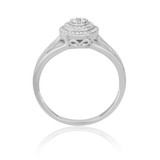 Photo of Sinead 1/2 Carat T.W. Diamond Round Cluster Bridal Set 14K White Gold [BT430WE-C000]