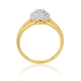 Photo of Sinead 1/2 Carat T.W. Diamond Round Cluster Bridal Set 10K Yellow Gold [BT430YE-C000]