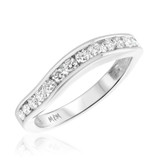 Photo of Chanetelle 3 1/2 Carat T.W. Diamond Princess Cluster Bridal Set 10K White Gold [BT441WL]