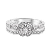 Photo of Hurst 3/8 CT. T.W. Diamond Fancy Cluster Bridal Set 10K White Gold [BR203W-C000]