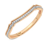 Photo of Gage 1/2 CT. T.W. Diamond Round Cluster Bridal Set 14K Rose Gold [BT207RL]