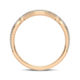 Photo of Gage 1/2 CT. T.W. Diamond Round Cluster Bridal Set 14K Rose Gold [BT207RL]