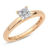 Photo of Trissa 1 ct tw. Diamond Princess Solitaire Engagement Ring 14K Rose Gold [BT5022RE-H095]