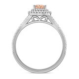 Photo of Chiffon 1 1/2 Carat T.W. Morganite and diamond Engagement Ring 950 Platinum [BT5047PE-C000]