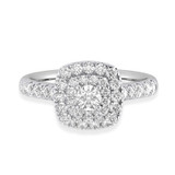 Photo of Lizzie 1 ct tw. Lab Grown Diamond Round Solitaire Engagement Ring 14K White Gold [BT5601WE-C000]