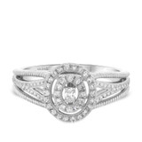 Photo of Chloe 1/2 cttw Oval Diamond Engagement Ring 14K White Gold [BT490WE-C000]