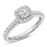 Photo of Dmitri 1 1/2 ct tw. Diamond Cushion Solitaire Engagement Ring 950 Platinum [BT5020PE-U070]