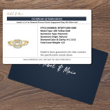 Amelia 1/2 ct tw. Diamond Princess Cluster Engagement Ring 10K Yellow Gold