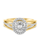 Photo of Chloe 1/2 ct tw. Diamond Oval Cluster Engagement Ring 10K Yellow Gold [BT490YE-C000]