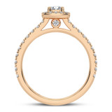 Photo of Dmitri 1 1/2 ct tw. Diamond Cushion Solitaire Engagement Ring 14K Rose Gold [BT5020RE-U070]