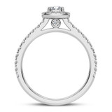 Photo of Dmitri 1 1/2 ct tw. Diamond Cushion Solitaire Engagement Ring 14K White Gold [BT5020WE-U070]