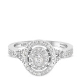 Photo of Violet 1/2 ct tw. Diamond Oval Solitaire Engagement Ring 10K White Gold [BT474WE-C000]