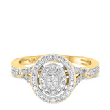Photo of Violet 1/2 ct tw. Diamond Oval Solitaire Engagement Ring 10K Yellow Gold [BT474YE-C000]