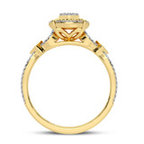 Photo of Gage 1/3 ct tw. Diamond Round Cluster Engagement Ring 10K Yellow Gold [BT207YE-C000]