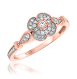Photo of Hurst 1/4 ct tw. Diamond Fancy Cluster Engagement Ring 10K Rose Gold [BT203RE-C000]