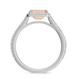 Photo of Madden 2 1/6 Carat T.W. Morganite and diamond Engagement Ring 14K White Gold [BT5049WE-C000]