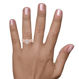 Photo of Zoey 1/3 ct tw. Diamond Oval Cluster Engagement Ring 14K Rose Gold [BT208RE-C000] [HT-2]