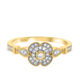 Photo of Hurst 1/4 ct tw. Diamond Fancy Cluster Engagement Ring 10K Yellow Gold [BT203YE-C000]