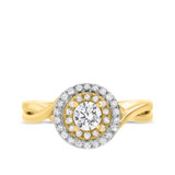 Photo of Barlas 1/2 ct tw. Lab Grown Diamond Round Solitaire Engagement Ring 10K Yellow Gold [BT5862YE-C000]