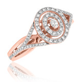 Photo of Charlie 1/2 ct tw. Diamond Oval Solitaire Engagement Ring 14K Rose Gold [BT484RE-C000]