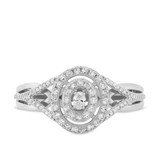 Photo of Charlie 1/2 ct tw. Diamond Oval Solitaire Engagement Ring 10K White Gold [BT484WE-C000]