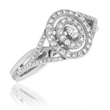 Photo of Charlie 1/2 ct tw. Diamond Oval Solitaire Engagement Ring 10K White Gold [BT484WE-C000]