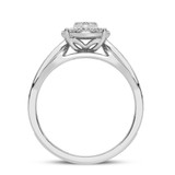 Photo of Eames 1/4 ct tw. Diamond Round Cluster Engagement Ring 10K White Gold [BT209WE-C000]