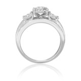 Photo of Shelby 2/3 ct tw. Diamond Fancy Cluster Engagement Ring 14K White Gold [BT433WE-C000]