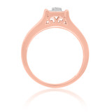 Photo of Casey 1/6 ct tw. Diamond Fancy Cluster Engagement Ring 10K Rose Gold [BT429RE-C000]