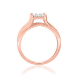 Photo of Evan 1/2 ct tw. Diamond Fancy Cluster Engagement Ring 14K Rose Gold [BT435RE-C000]