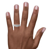 Photo of Casey 1/6 ct tw. Diamond Fancy Cluster Engagement Ring 14K White Gold [BT429WE-C000] [HT-3]