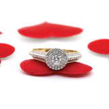 Photo of Malin 7/8 ct tw. Lab Grown Diamond Round Solitaire Engagement Ring 10K Yellow Gold [BT5866YE-C000]
