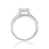 Photo of Evan 1/2 ct tw. Diamond Fancy Cluster Engagement Ring 10K White Gold [BT435WE-C000]