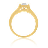 Photo of Casey 1/6 ct tw. Diamond Fancy Cluster Engagement Ring 14K Yellow Gold [BT429YE-C000]