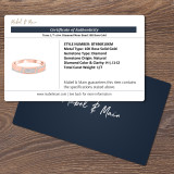 Tessa 1/7 ct tw. Diamond Mens Band 10K Rose Gold
