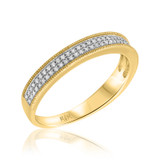 Photo of Poppy 1/3 ct tw. Diamond Mens Band 10K Yellow Gold [BT494YM]