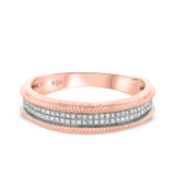 Photo of Chloe 1/3 cttw Mens Diamond Wedding Band 10K Rose Gold [BT490RM]