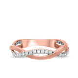 Photo of Aldric 1/4 ct tw. Lab Grown Diamond Ladies Band 14K Rose Gold [BT5861RL]