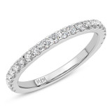 Photo of Chrissa 3/4 ct tw. Lab Grown Ladies Wedding Band 14K White Gold [BT5879WL]