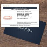 Amelia 1/7 ct tw. Diamond Mens Band 14K Rose Gold