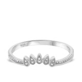 Photo of Edith 1/8 ct tw. Diamond Ladies Band 10K White Gold [BT206WL]