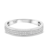 Photo of Charlie 3/8 ct tw. Diamond Mens Band 14K White Gold [BT484WM]